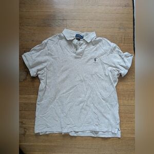 Polo by Ralph Lauren Men's Beige Polo Shirt